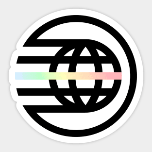 Pride Spaceship Earth Logo Sticker